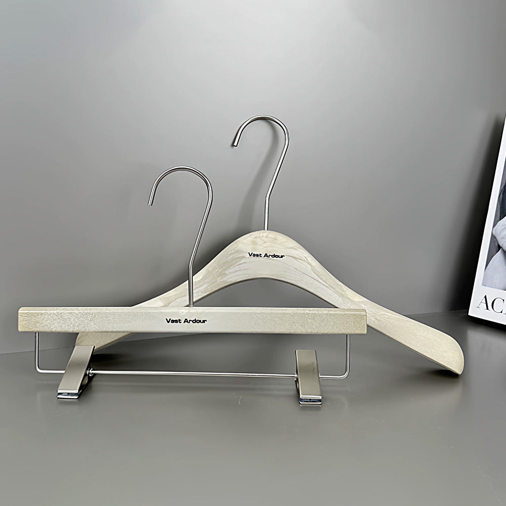 Wholesale Resin Clothes Hangers with Custom Logo and Adjustable Clips