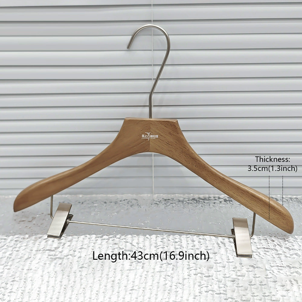 Premium Oak Hangers Set - Suits Pants Shirts | thegarmenthanger Boutique Hotel Collection