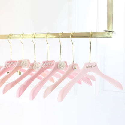 Premium Pink Velvet Hangers - Non-Slip Rotating Clothes Hangers for Boutiques & Homes