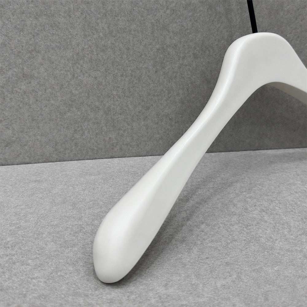 Cream White Wooden Hangers for Women & Adjustable Pants Hangers