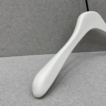 Cream White Wooden Hangers for Women & Adjustable Pants Hangers