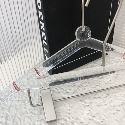 Crystal Acrylic Clothes Hangers & Pants Hangers – Non-Slip Boutique Display