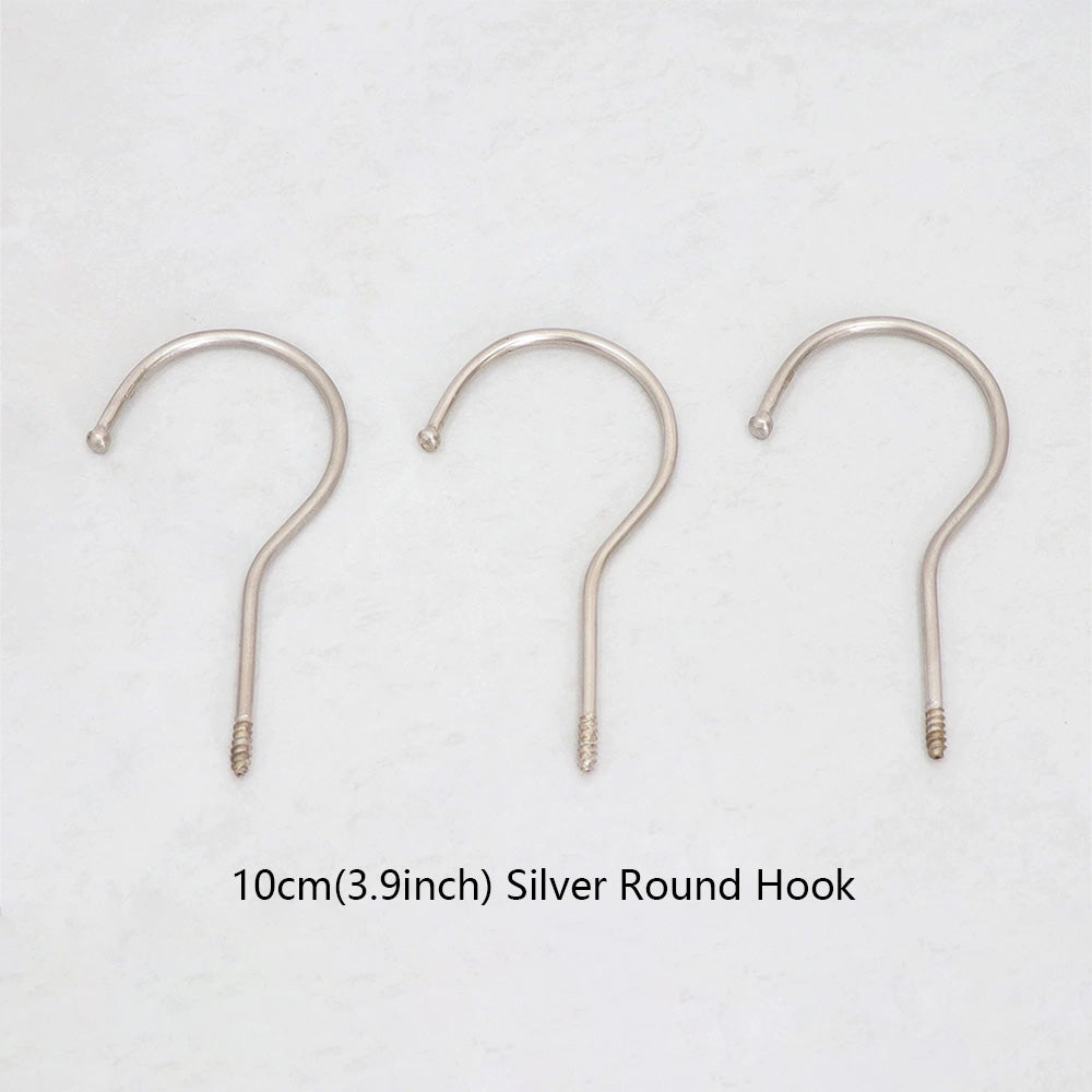 Wholesale 360° Swivel Metal Clothes Hanger Hooks | Screw-In Replacement Parts /10pcs
