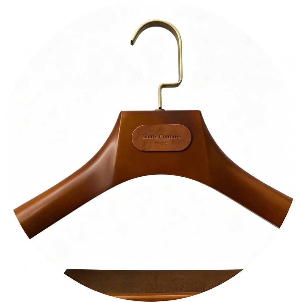 Wholesale Wide Shoulder Plastic Suit Hangers with Trouser Bar | Custom Logo