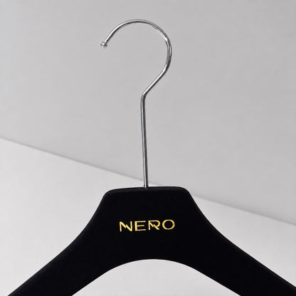 ABS Plastic Velvet Hangers – Non-Slip Flocked Coat Hanger Closet Organizer