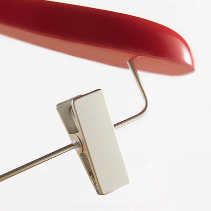 Women's Boutique Red Wooden Hangers - Wide Shoulder for Dresses Coats & Tops
