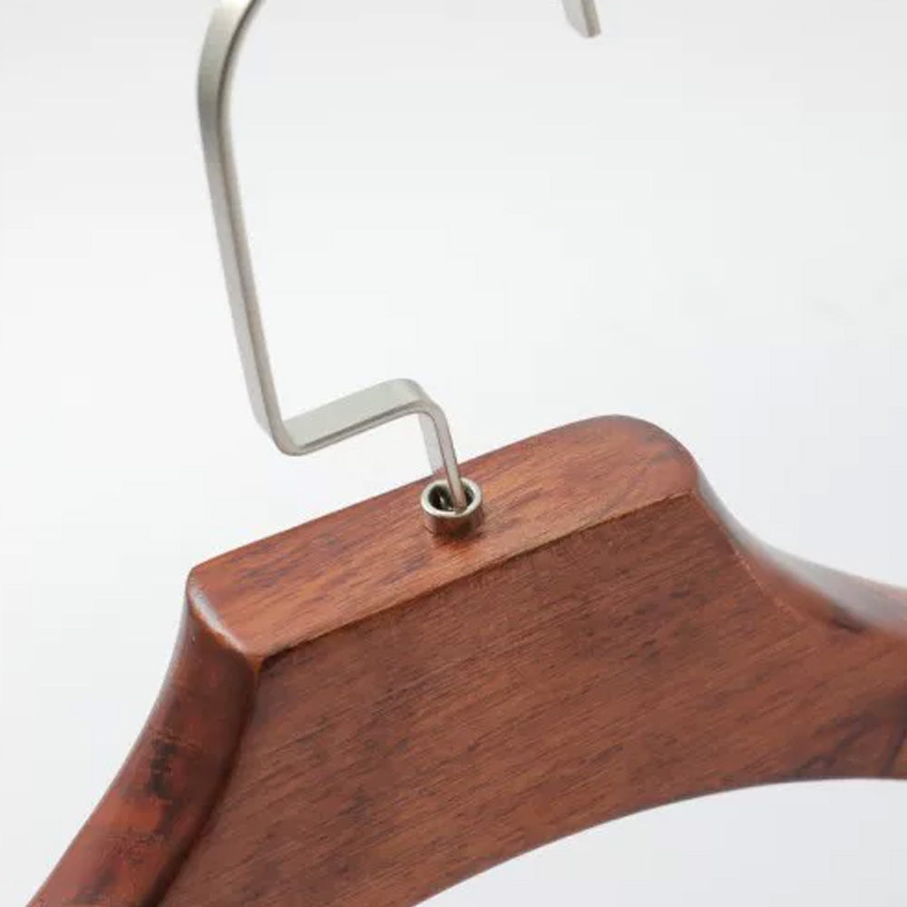 Wide Shoulder Wooden Hangers for Suits & Coats – Vintage Solid Wood
