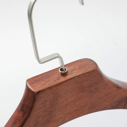 Wide Shoulder Wooden Hangers for Suits & Coats – Vintage Solid Wood