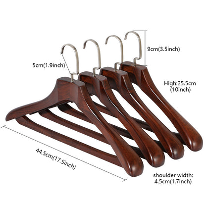 Luxury Beech Wood Suit Hangers - Hotel Non-Slip Vintage Style | thegarmenthanger