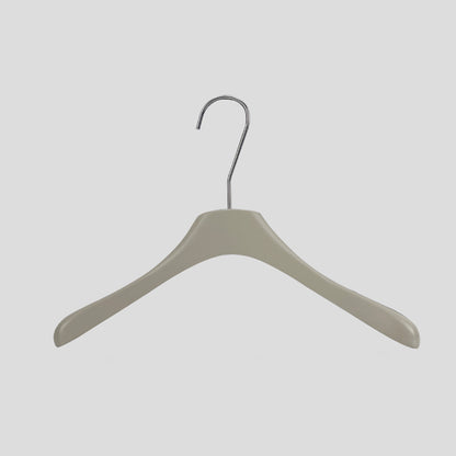 Matte Gray Wooden Hangers Non-Slip | Clothes & Pants Hanger 4 Styles
