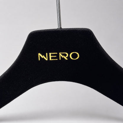 ABS Plastic Velvet Hangers – Non-Slip Flocked Coat Hanger Closet Organizer