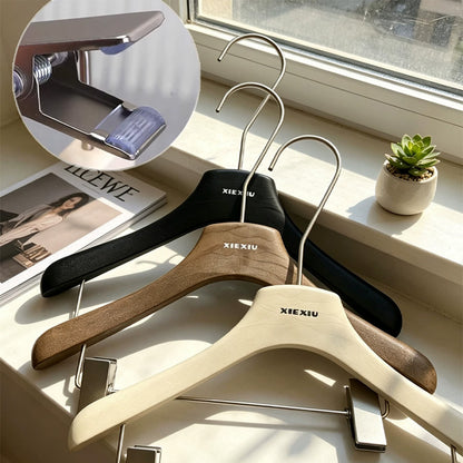 Custom Kids Clothes Hangers with Clips, Resin Wood Grain Children’s Hangers