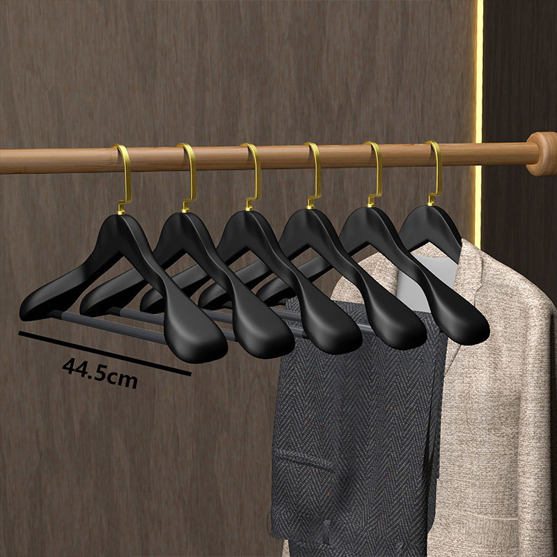 Luxury Wooden Coat Hangers - Premium Hotel Grade Clothing Hangers for Retail Stores & Hotels
