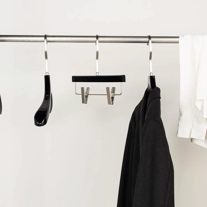 Wholesale Black Acrylic Clothes & Pants Hangers with Custom Logo