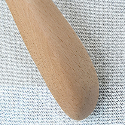 Natural Beech Wood Hangers with Clips for Boutique Clothing Display