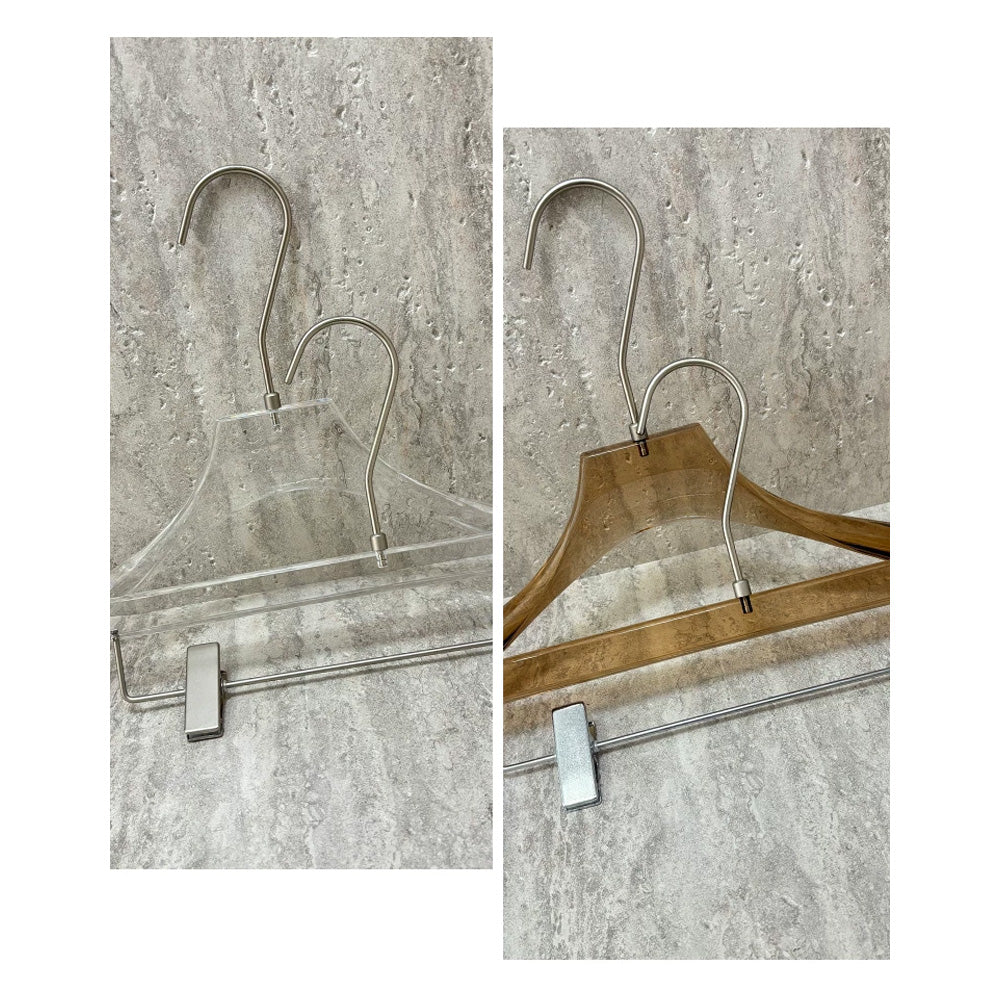 Luxury Men's Acrylic Suit & Pants Hangers for Boutiques | Custom Logo