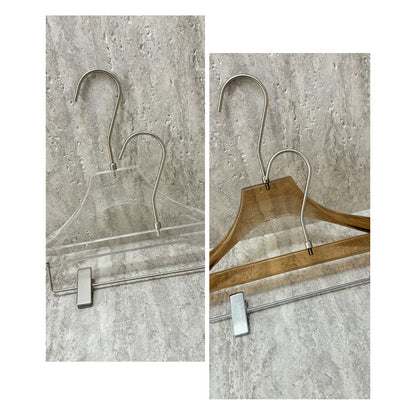 Luxury Men's Acrylic Suit & Pants Hangers for Boutiques | Custom Logo