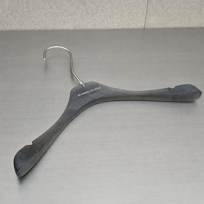 Matte Black Acrylic Hangers for Women with Clips | Custom Logo, 50 PCS