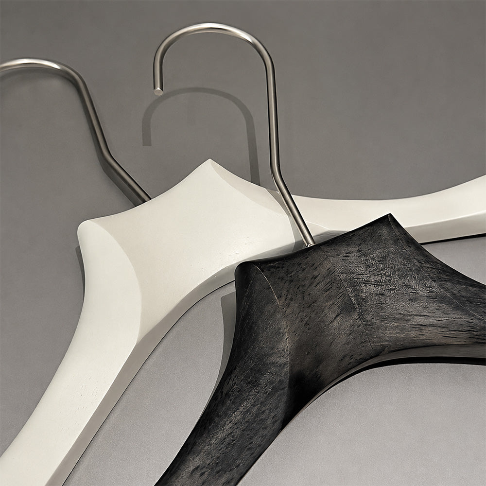 Wholesale Wooden Clothes Hangers with Adjustable Pants Clips & Custom Logo
