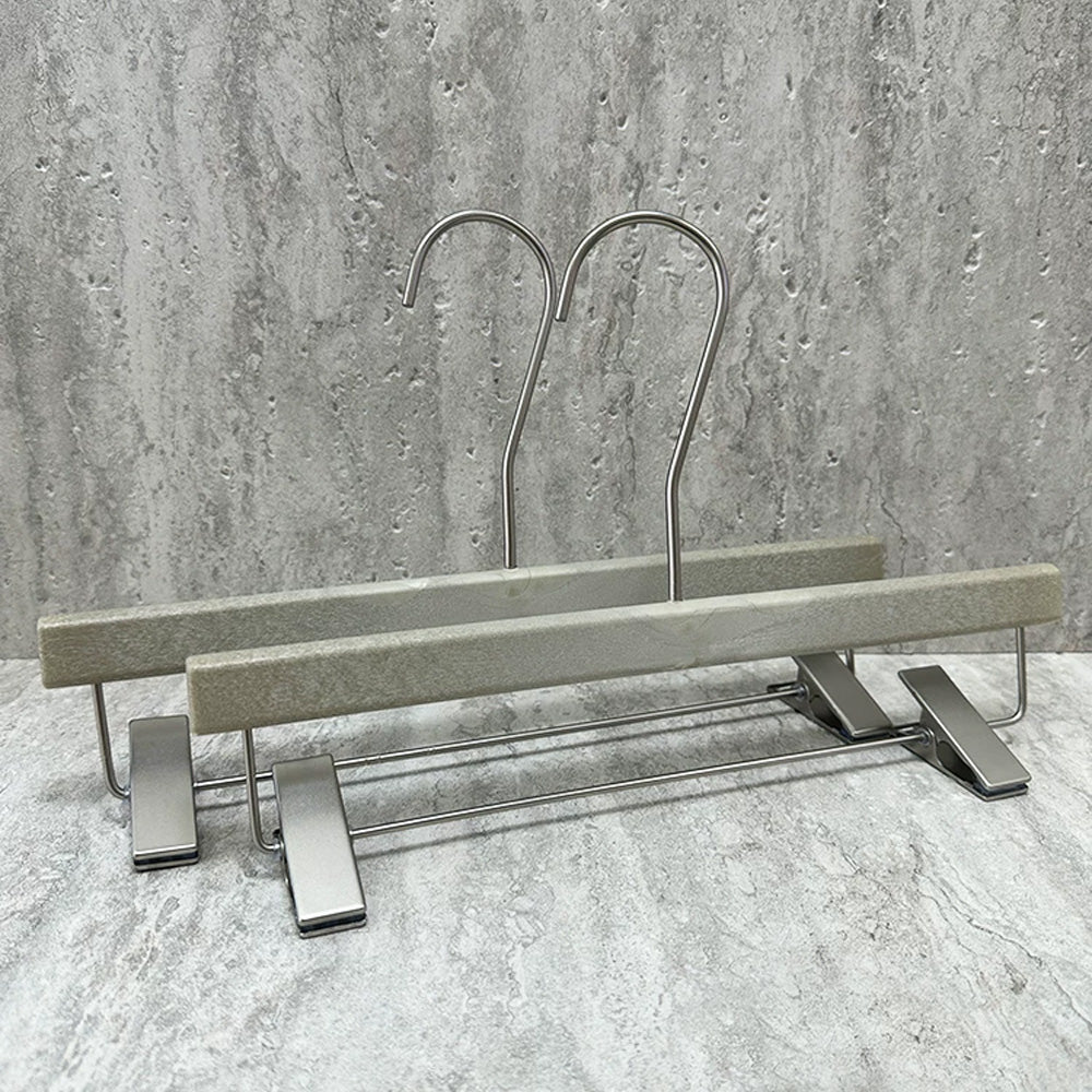 Wholesale Custom Gray ABS Resin Hangers with Clips for Women’s Boutiques
