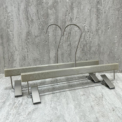 Wholesale Custom Gray ABS Resin Hangers with Clips for Women’s Boutiques