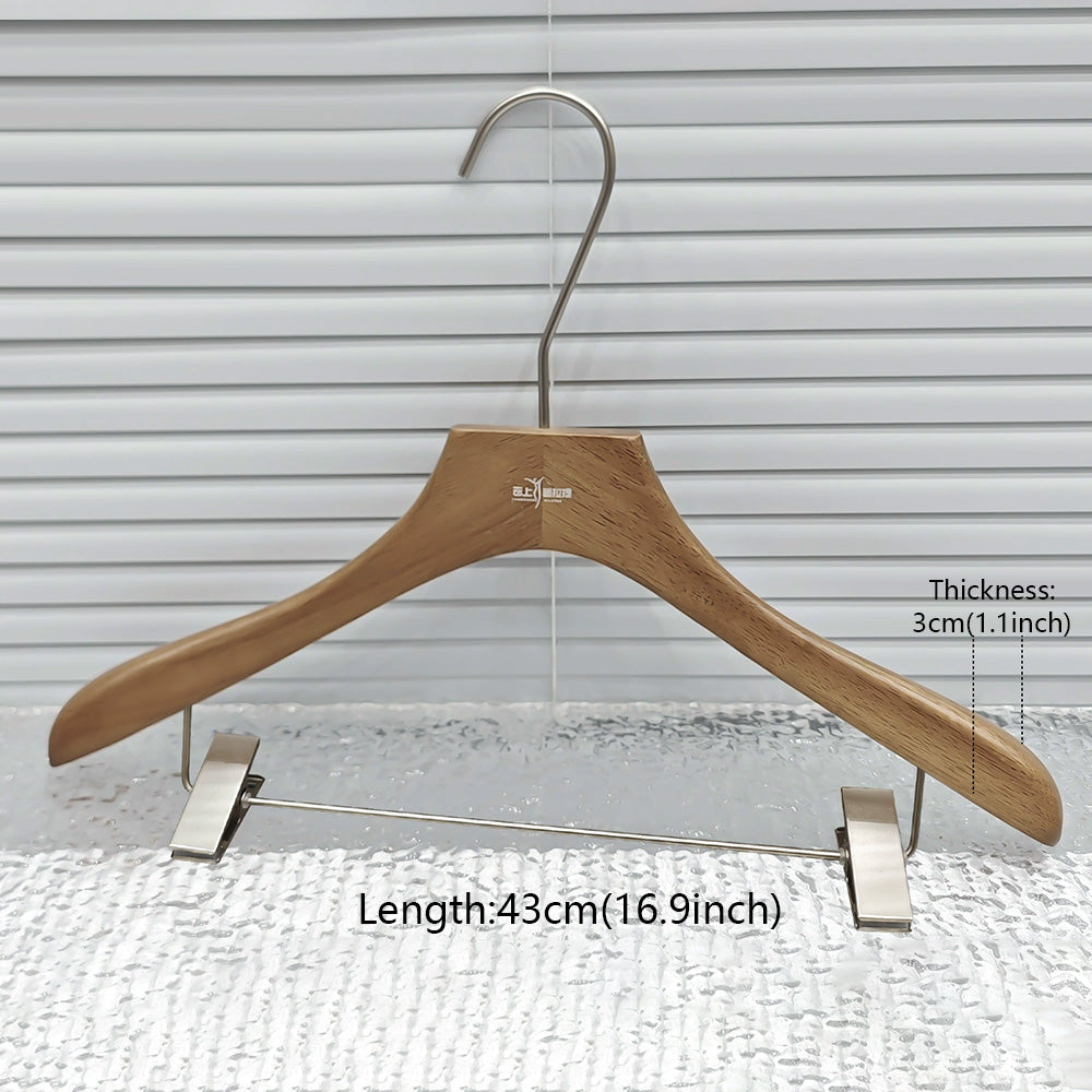 Premium Oak Hangers Set - Suits Pants Shirts | thegarmenthanger Boutique Hotel Collection