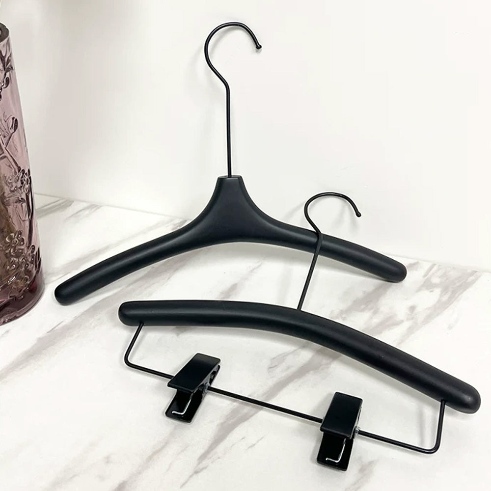 Custom Black Wooden Kids Hangers | Non-Slip Wholesale Hangers