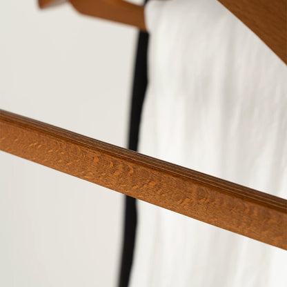 Wide Shoulder Beech Wood Suit Hangers with Trouser Bar & 360° Swivel Hook