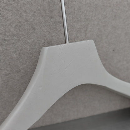 Wholesale Gray Wooden Kids Clothes Hangers with Adjustable Clips