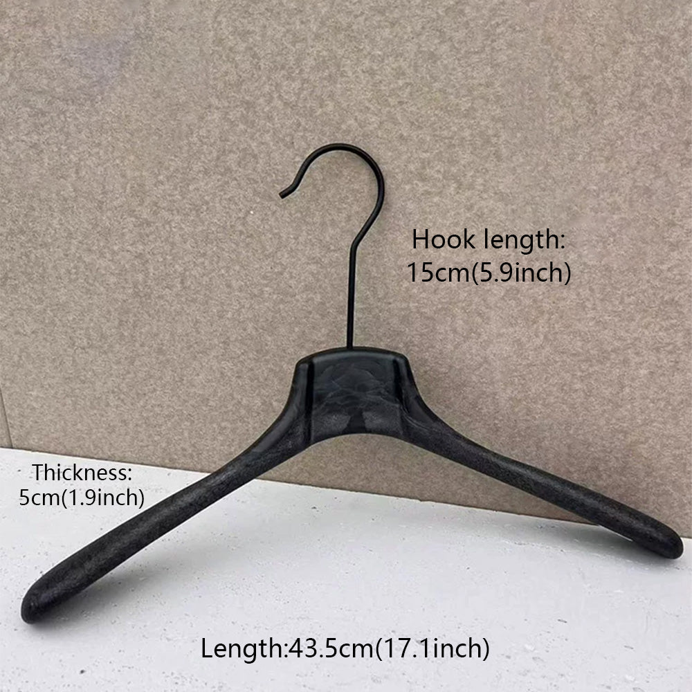 Custom Logo Black ABS Resin Suit and Pants Hanger for Boutiques