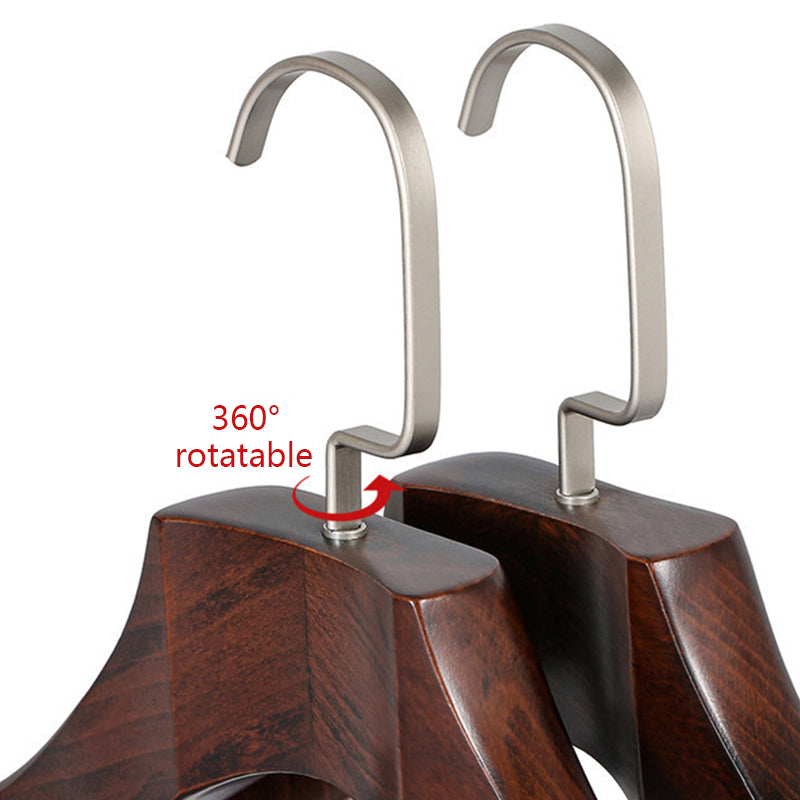 Luxury Beech Wood Suit Hangers - Hotel Non-Slip Vintage Style | thegarmenthanger