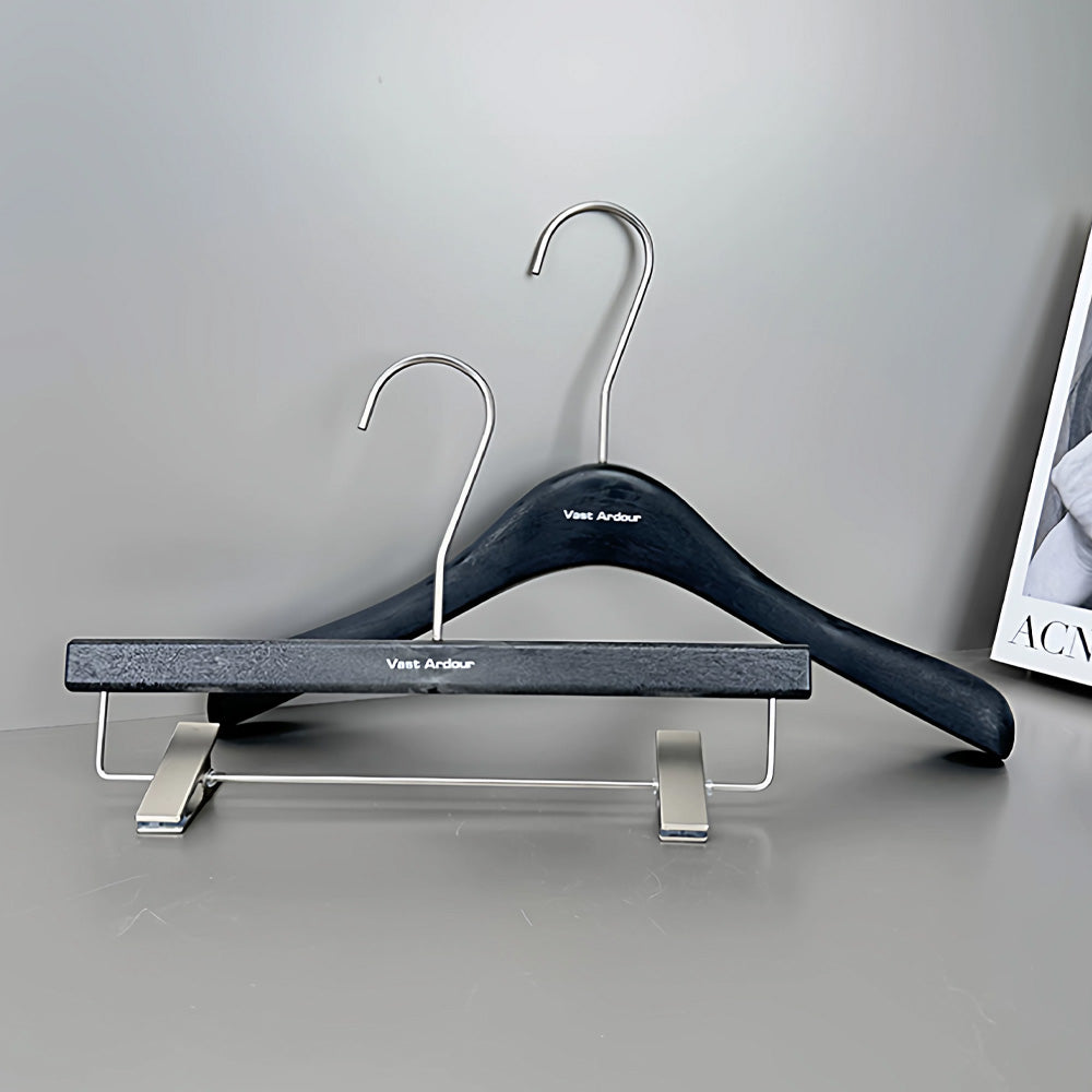 Wholesale Resin Clothes Hangers with Custom Logo and Adjustable Clips