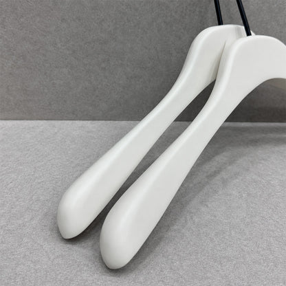 Cream White Wooden Hangers for Women & Adjustable Pants Hangers
