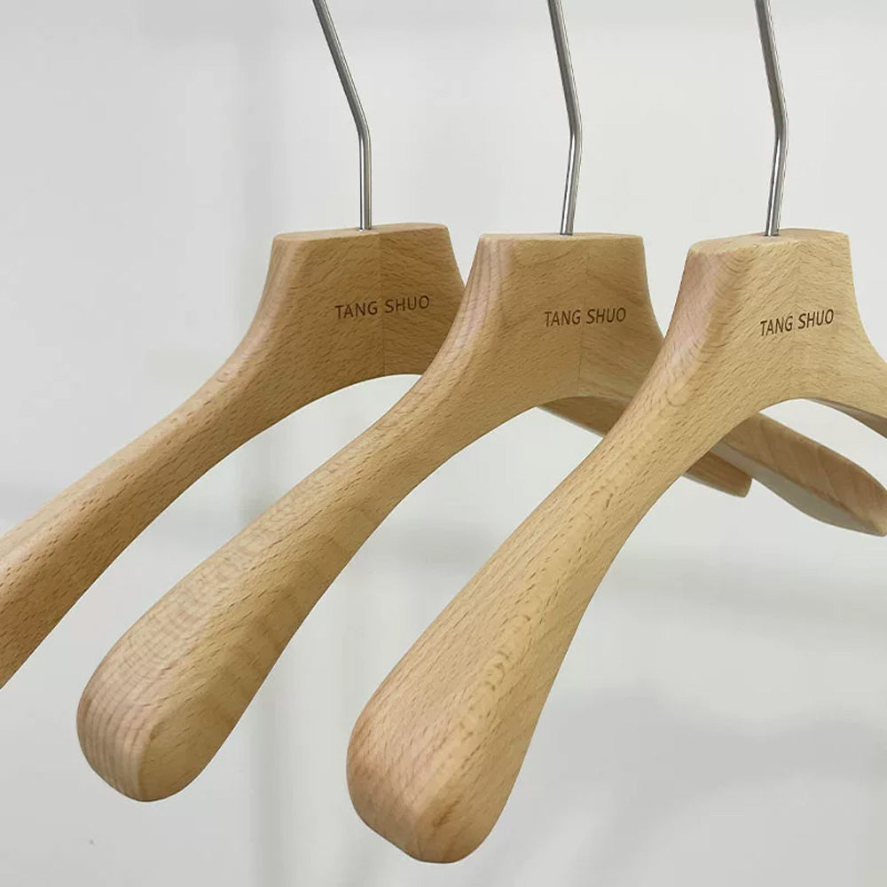 Beech Wood Women's Suit Hanger | 360° Swivel Hook | Boutique Clothing Hanger