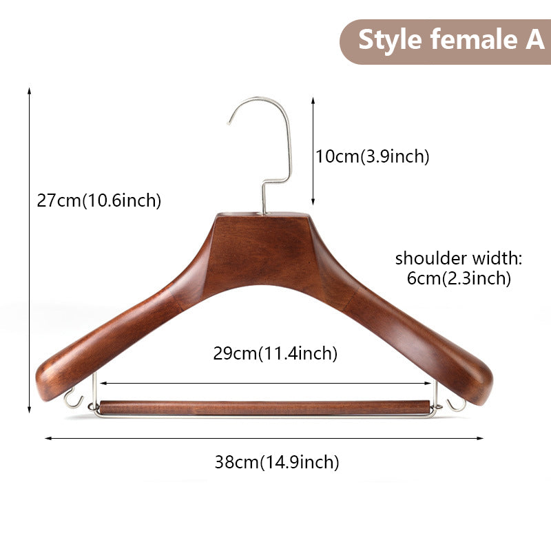 Wide Shoulder Wooden Suit Hanger | Coat Display Rack | Natural Wood | thegarmenthanger