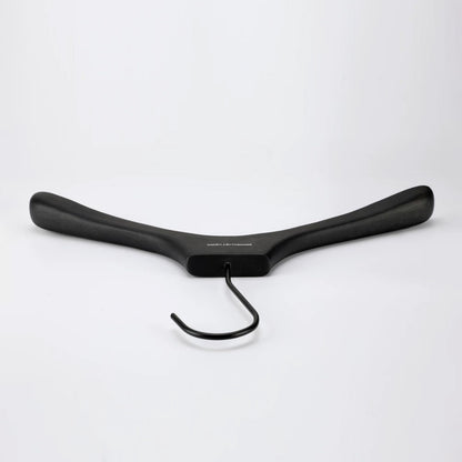 Men's Solid Wood Clothes Hangers | Suit Blazer Trouser Hanger | Walnut Black Natural