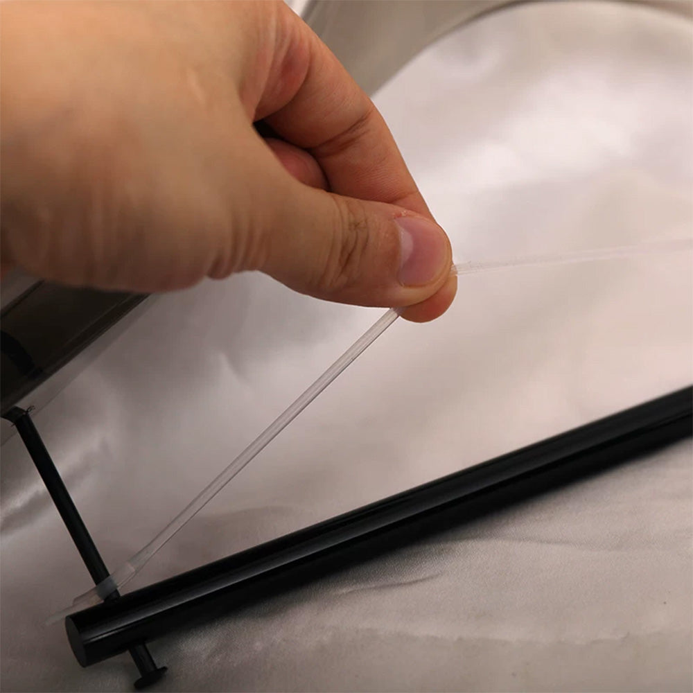 Smoke Gray Acrylic Suit Hanger with Non-Slip Pants Bar