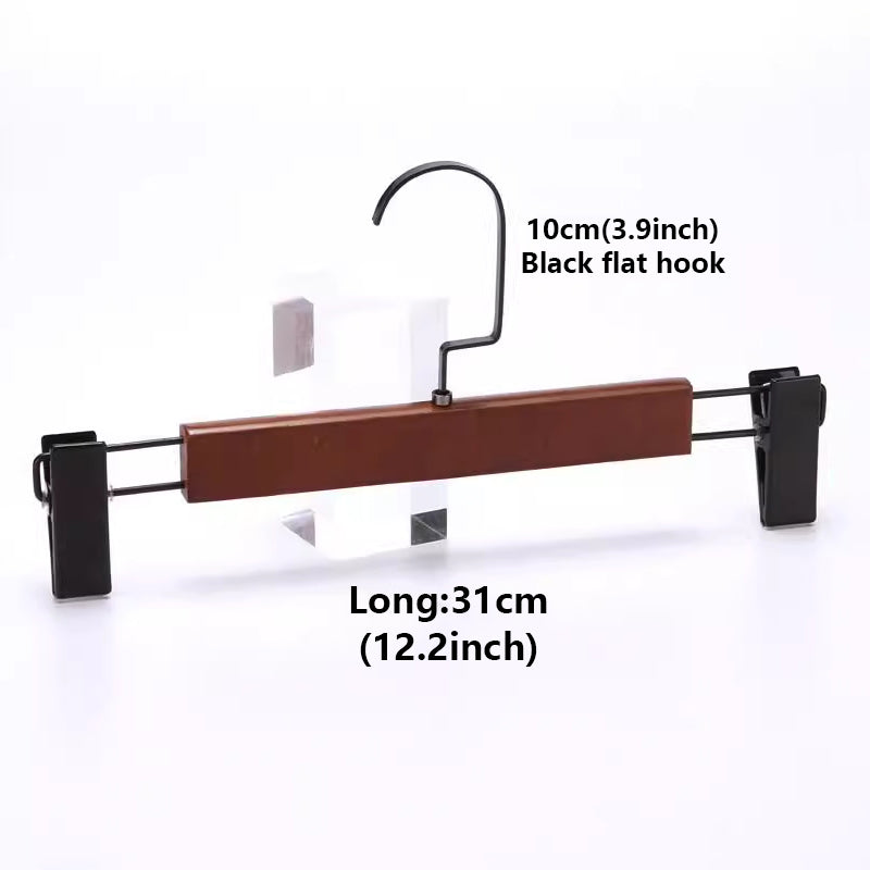 Premium Velvet Wood Hangers - Non-Slip Solid Wood Clothes Hangers for Boutique