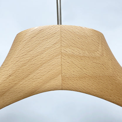 Premium Solid Beech Wood Hangers – Lacquered Coat, Pants & Suit Hangers for Closet Organization