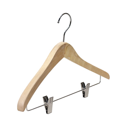 Camphor Wood Suit Hanger with Adjustable Pants Clips – Heavy Duty Coat Hanger