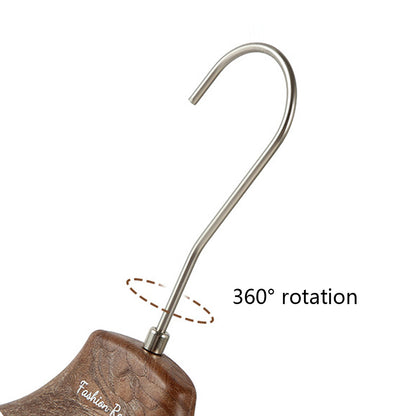 Brown Wood Grain Resin Hangers – Non-Slip Coat Hangers for Suits, Dresses & Coats