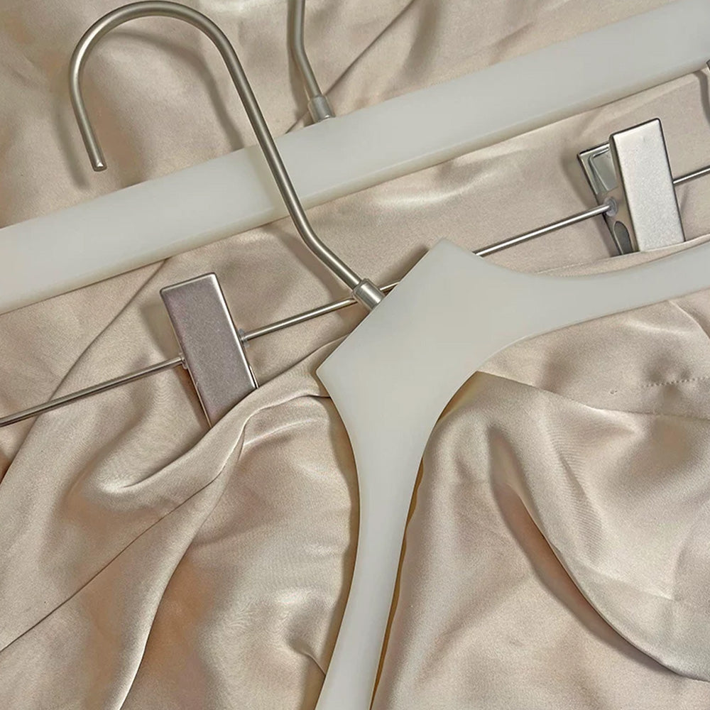 Wholesale Jade-Effect Acrylic Clothes & Pants Hangers with Custom Logo