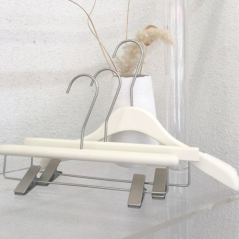 Women’s Beech Wood Hangers with Clips | Custom Boutique Hangers