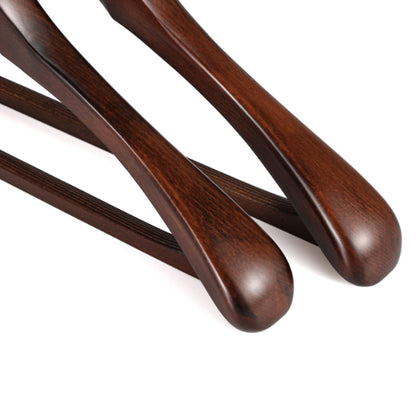 Luxury Beech Wood Suit Hangers - Hotel Non-Slip Vintage Style | thegarmenthanger