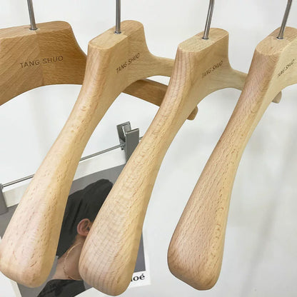 Beech Wood Women's Suit Hanger | 360° Swivel Hook | Boutique Clothing Hanger