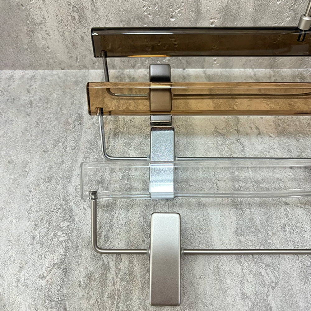 Luxury Men's Acrylic Suit & Pants Hangers for Boutiques | Custom Logo