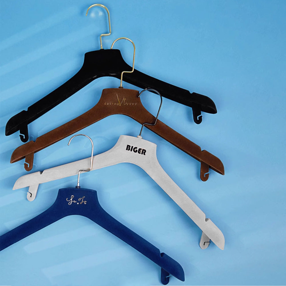 Luxury Velvet Suit Hanger Non-Slip Wedding Gown Display - TheGarmentHanger