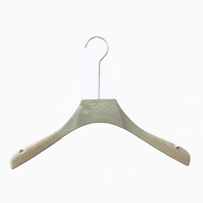 Custom Non-Slip Flocked Resin Hangers with Clips for Boutique Display