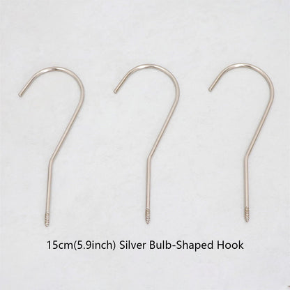 Wholesale 360° Swivel Metal Clothes Hanger Hooks | Screw-In Replacement Parts /10pcs