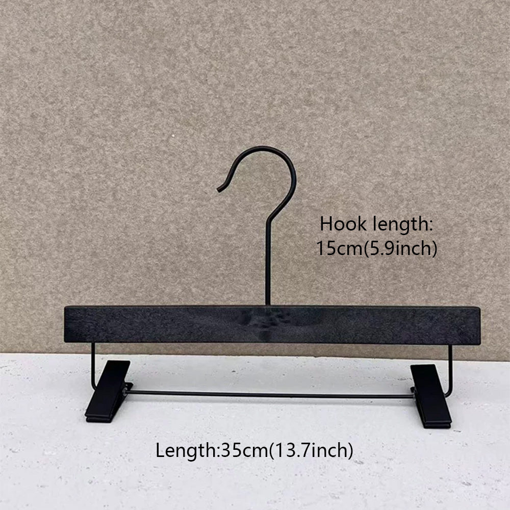 Custom Logo Black ABS Resin Suit and Pants Hanger for Boutiques